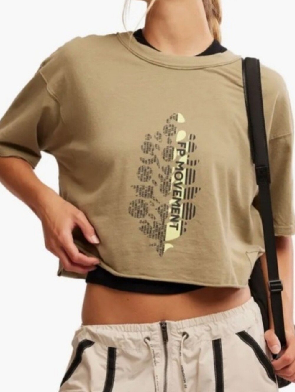 Free People Movement NWT Inspire Logo Tee